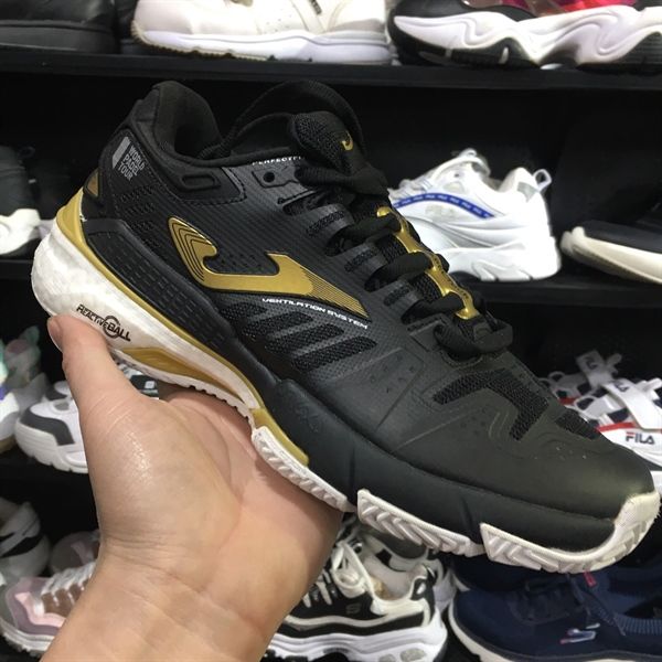 Giày xuất khẩu Joma Tennis Đen đế trắng 5685