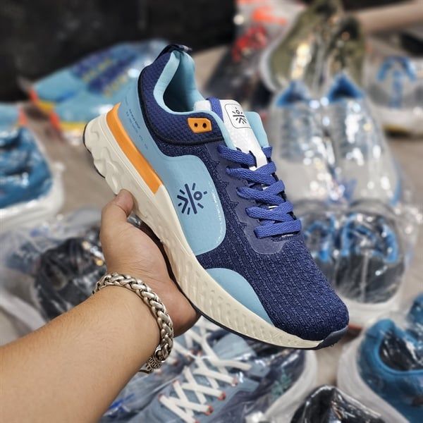 Giày thể thao nam siêu nhẹ Cult Sport xuất dư- Navy viền xanh ngọc