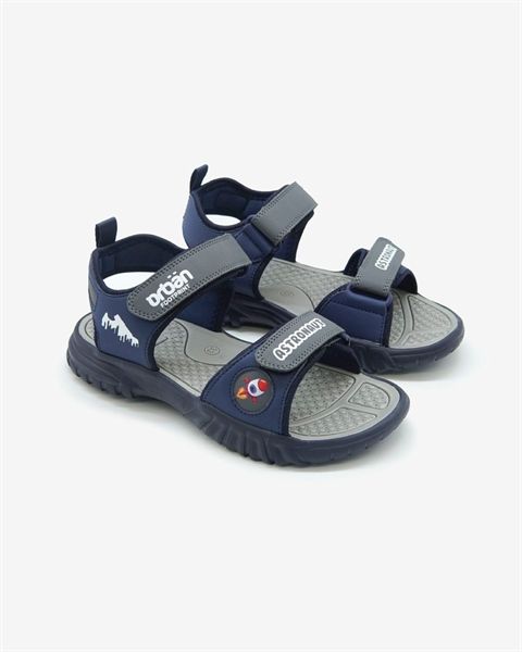 Sandal trẻ em quai dán thời trang SD2402- Ghi xanh