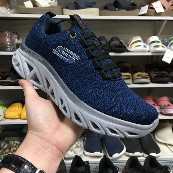 Giày thể thao nam Skech Gorun GLIDE- STEP- navy đế ghi