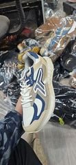Giày Sneakers nam da lộn Tenth xuất dư- Nâu viền xanh
