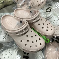 Giày sục Crocs xuất dư - Hồng nhạt