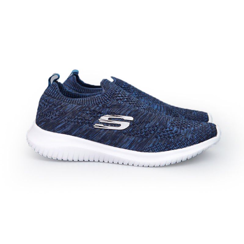 Giày Slipon vải Skech.e.r.s VNXK siêu nhẹ- Xanh navy