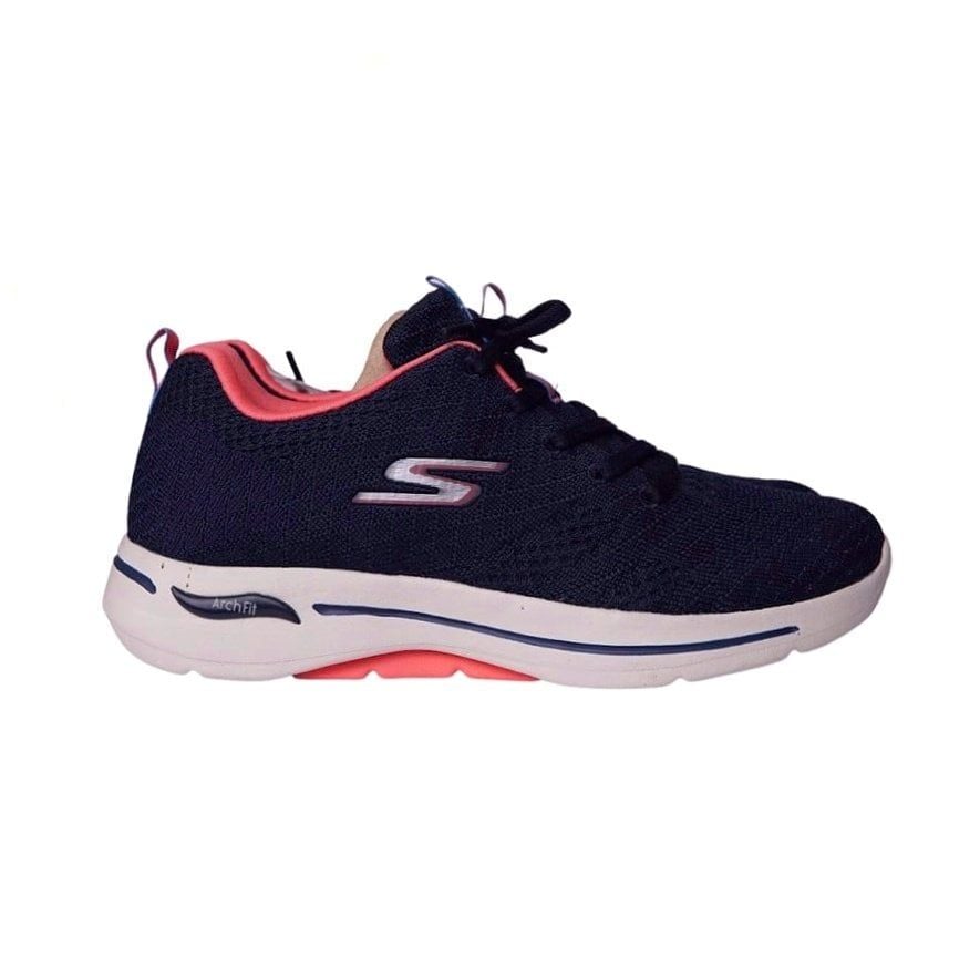 Giày thể thao nữ Skech GoWalk Archfit- Navy viền hồng