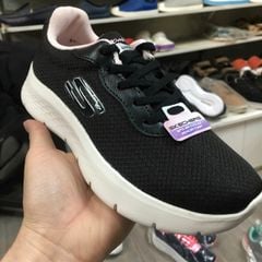 Giày thể thao nữ Skech Lite Weight - Đen viền hồng