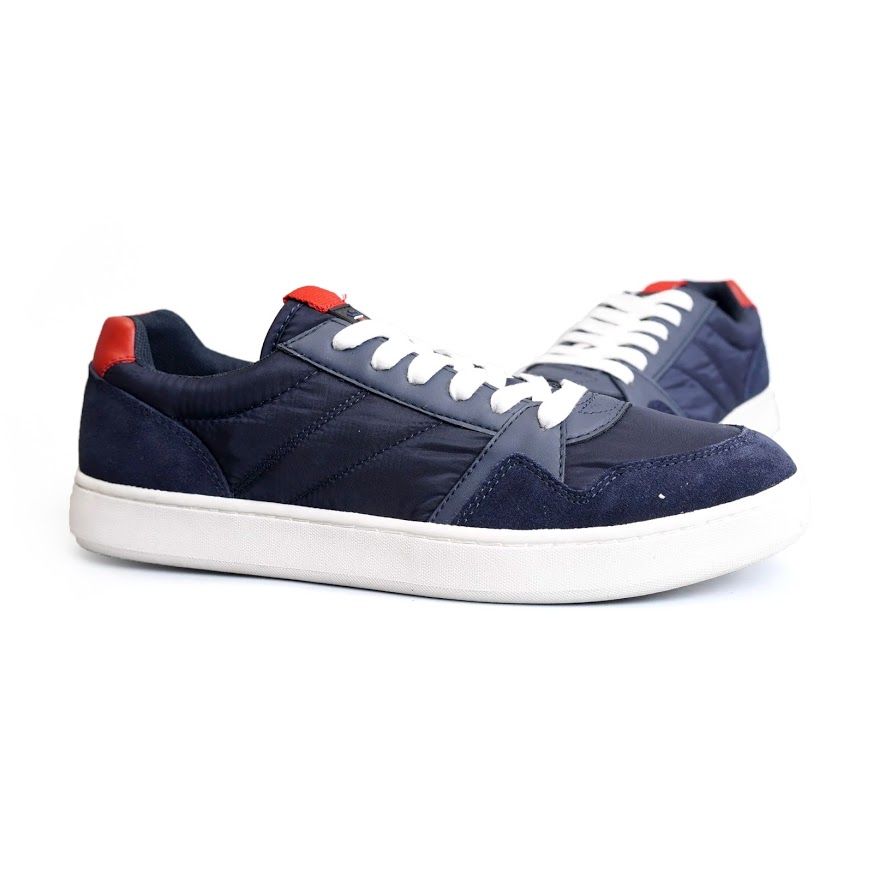 Giày Sneakers Louis Philippe dư xịn Sale lỗ - Navy gót đỏ