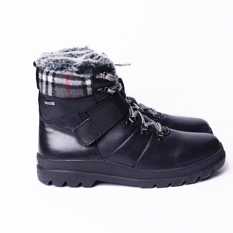 Giày cao cổ CAPRICE xuất dư xịn- Đen cổ ghi xám