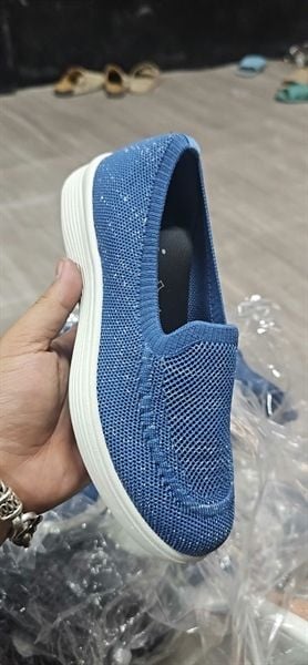 Giày Slipon vải siêu nhẹ Flexi- Xanh biển