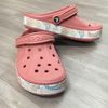 Giày sục Crocs nữ xuất khẩu - Hồng đế hoa