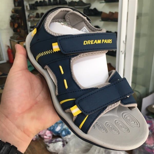 Sandal trẻ em quai dán Dream pairs - Navy viền vàng