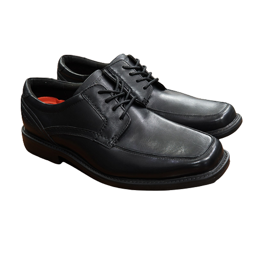 Giày da công sở ngoại cỡ Rockport xuất Mỹ có dây buộc- Đen