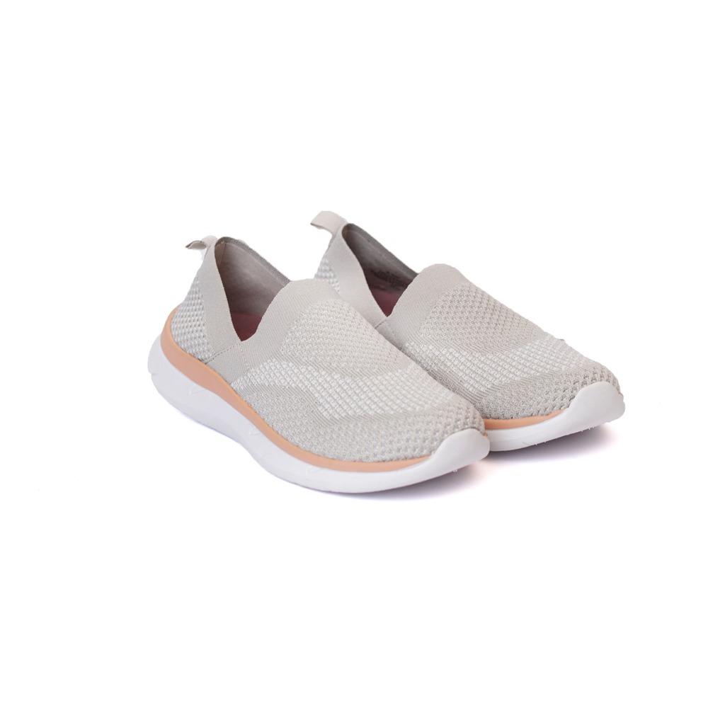 Giày lười cổ chun Easy Spirit- Màu sữa viền cam