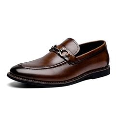 Giày lười da cao cấp khóa sắt, kiểu dáng công sở - 4584005