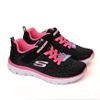 Giày Skechers bé gái quai dán viền hồng - 1804