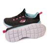 Giày skechers trẻ em cổ chun Ghi đen- 1513