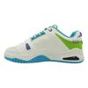 Giày Sneakers Charly đế cao xuất dư- Trắng viền xanh