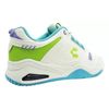 Giày Sneakers Charly đế cao xuất dư- Trắng viền xanh