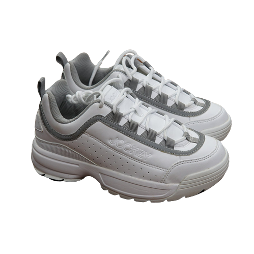 Giày Sneakers nam nữ Jockey dư xịn- Viền bạc