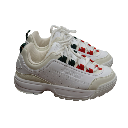 Giày Sneakers nữ Jockey dư xịn- viền xanh đỏ