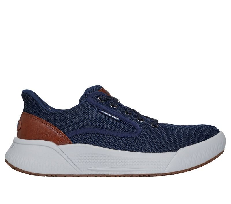 Giày thể thao đế bằng Skech Slip Ins - Xanh navy