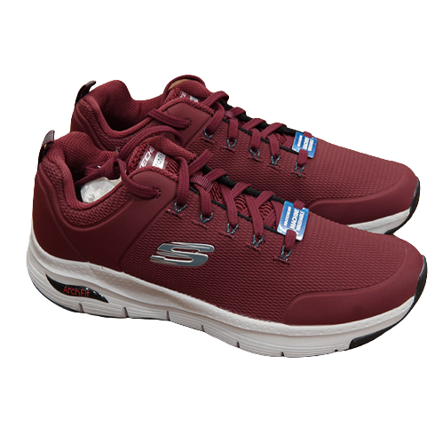 Giày thể thao Skech nam ArchFit đế cao xuất dư- Đỏ mận