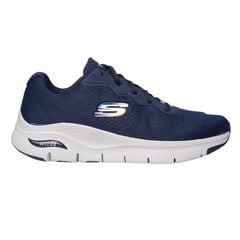 SALE HOT Giày thể thao Skech nam ArchFit đế cao xuất dư- Navy đế trắng