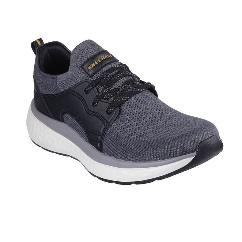 Giày thể thao Skech Swift Fit cổ chun xuất dư- Đen đế ghi