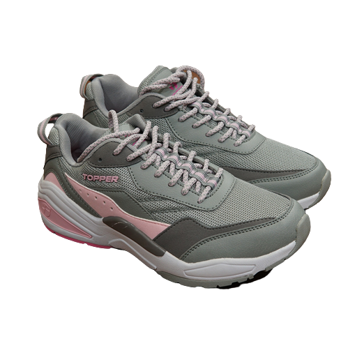 Giày Training Topper đế cao xuất dư Ghi hồng - 9688