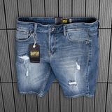  SHORT JEAN SUPER BROS RÁCH NHẸ 