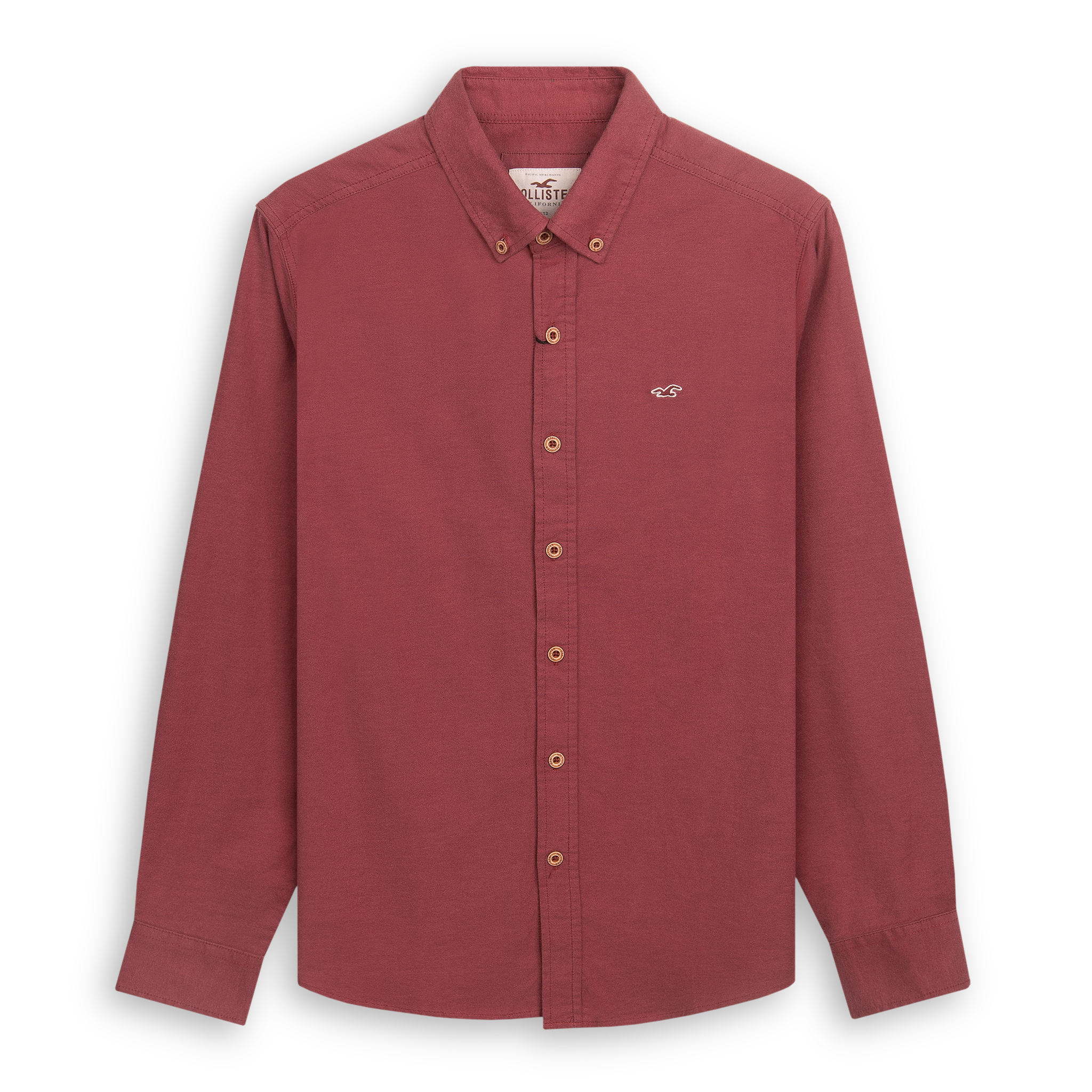 Hollister Men Hollister Stretch Oxford Slim Fit Shirt Sơ Mi