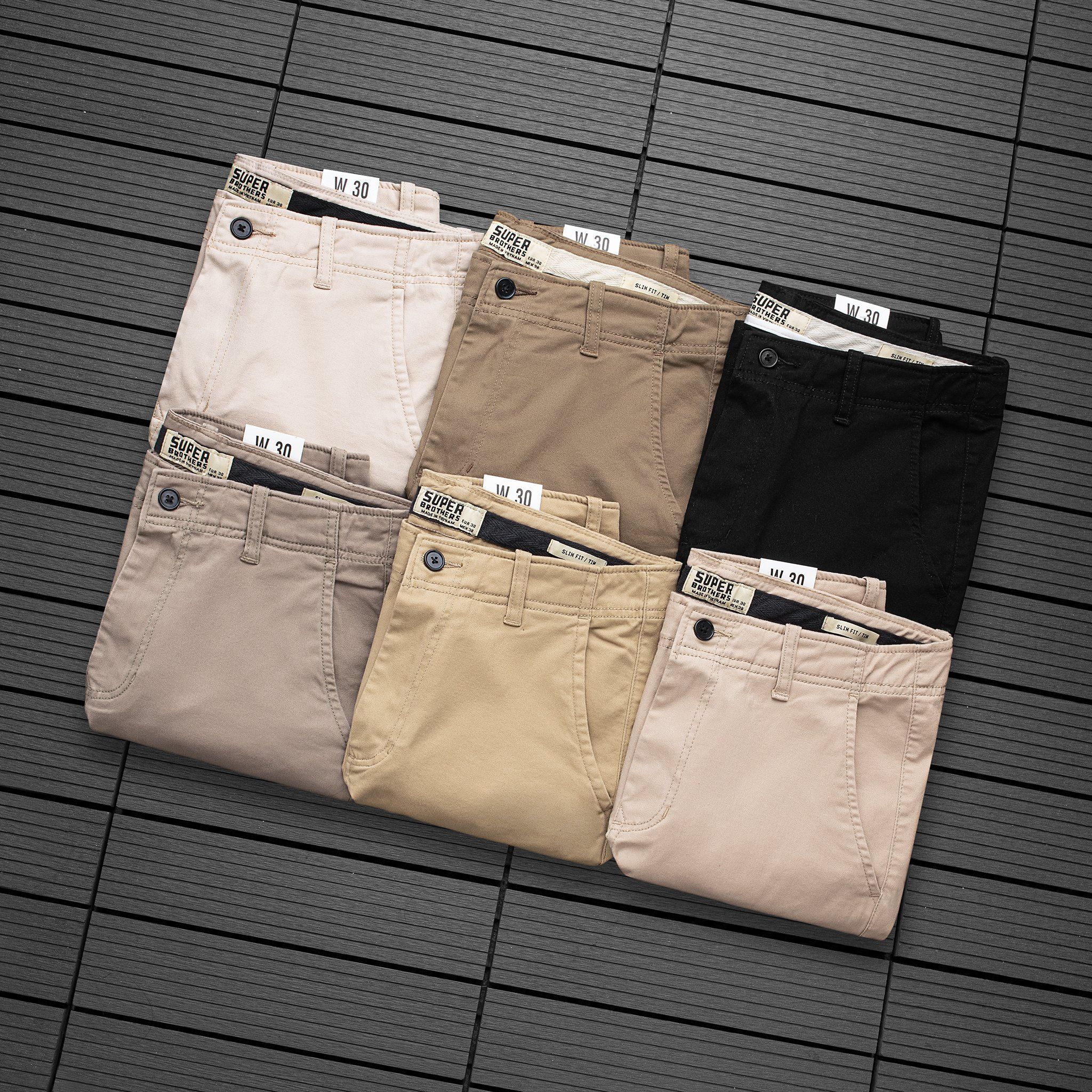  SHORT KAKI CHINOS SUPER BROS 6M 