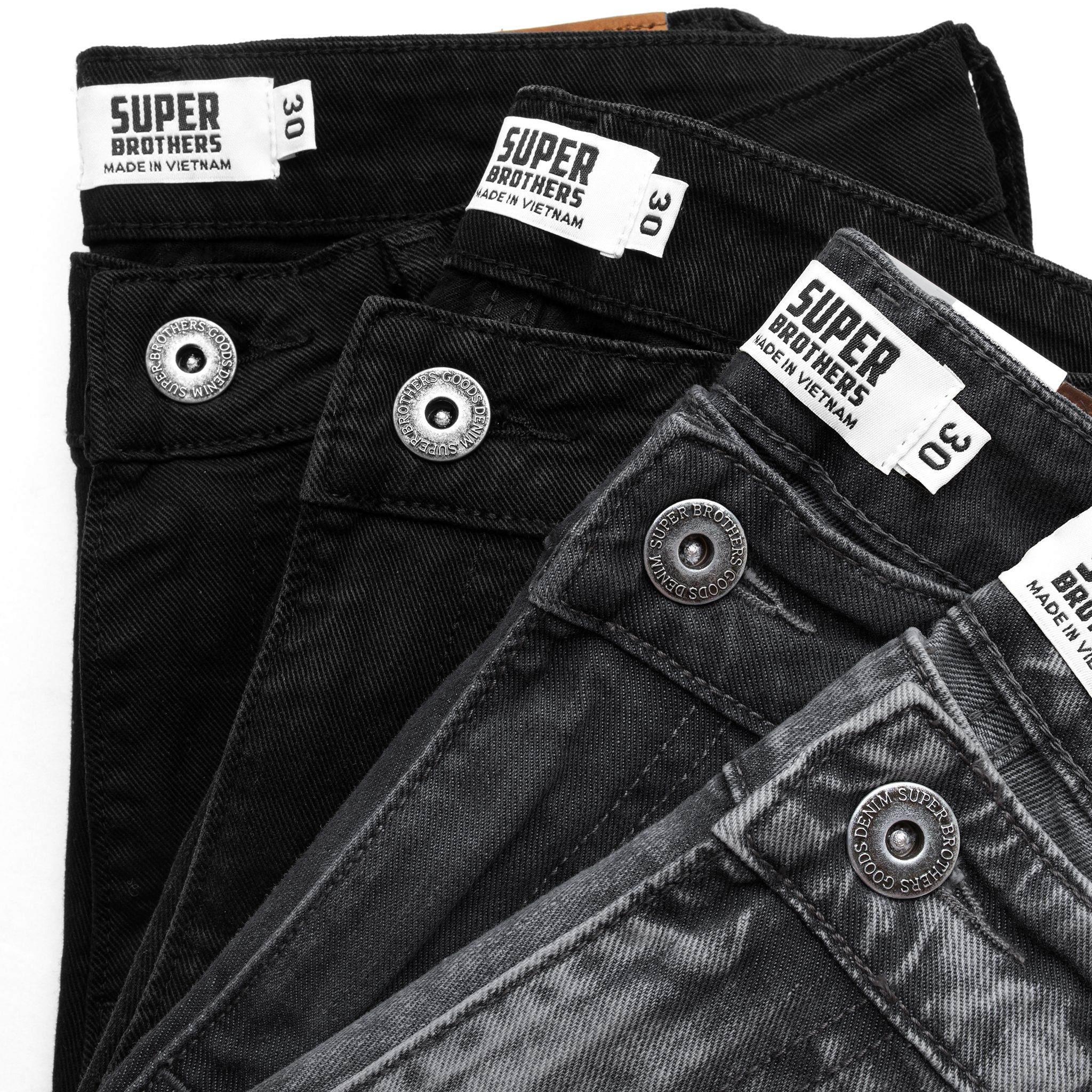  SHORT JEAN SUPER BROS WASH BỤI 4M 