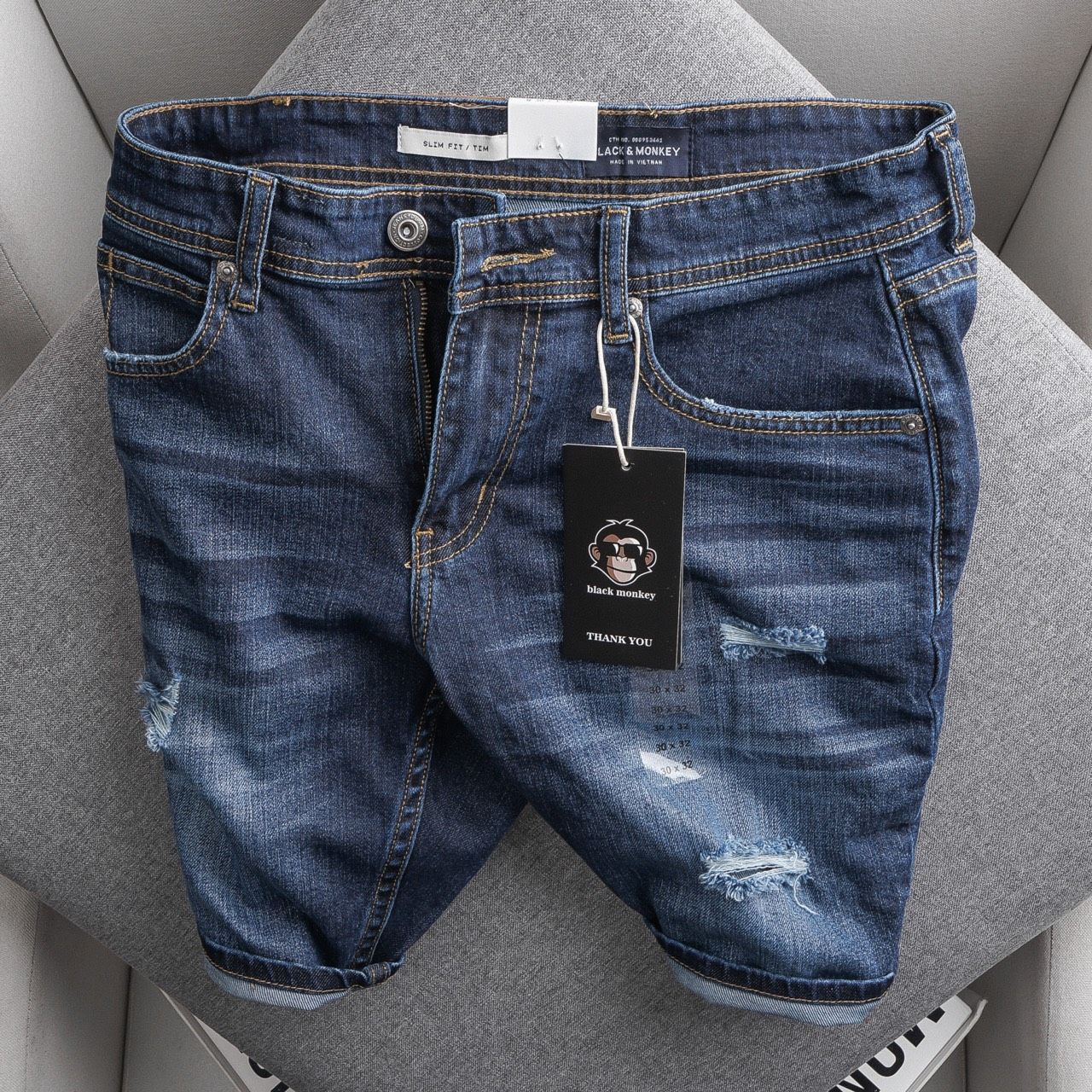  SHORT JEAN B,MONKEY XỊN 