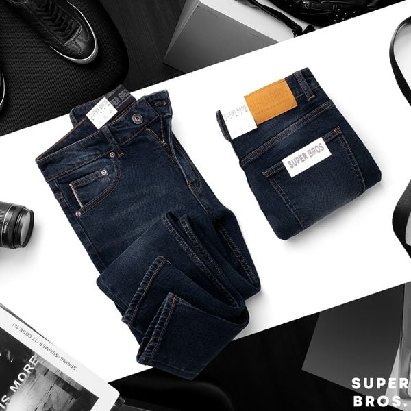  JEAN SUPER BROS DARK BLUE 