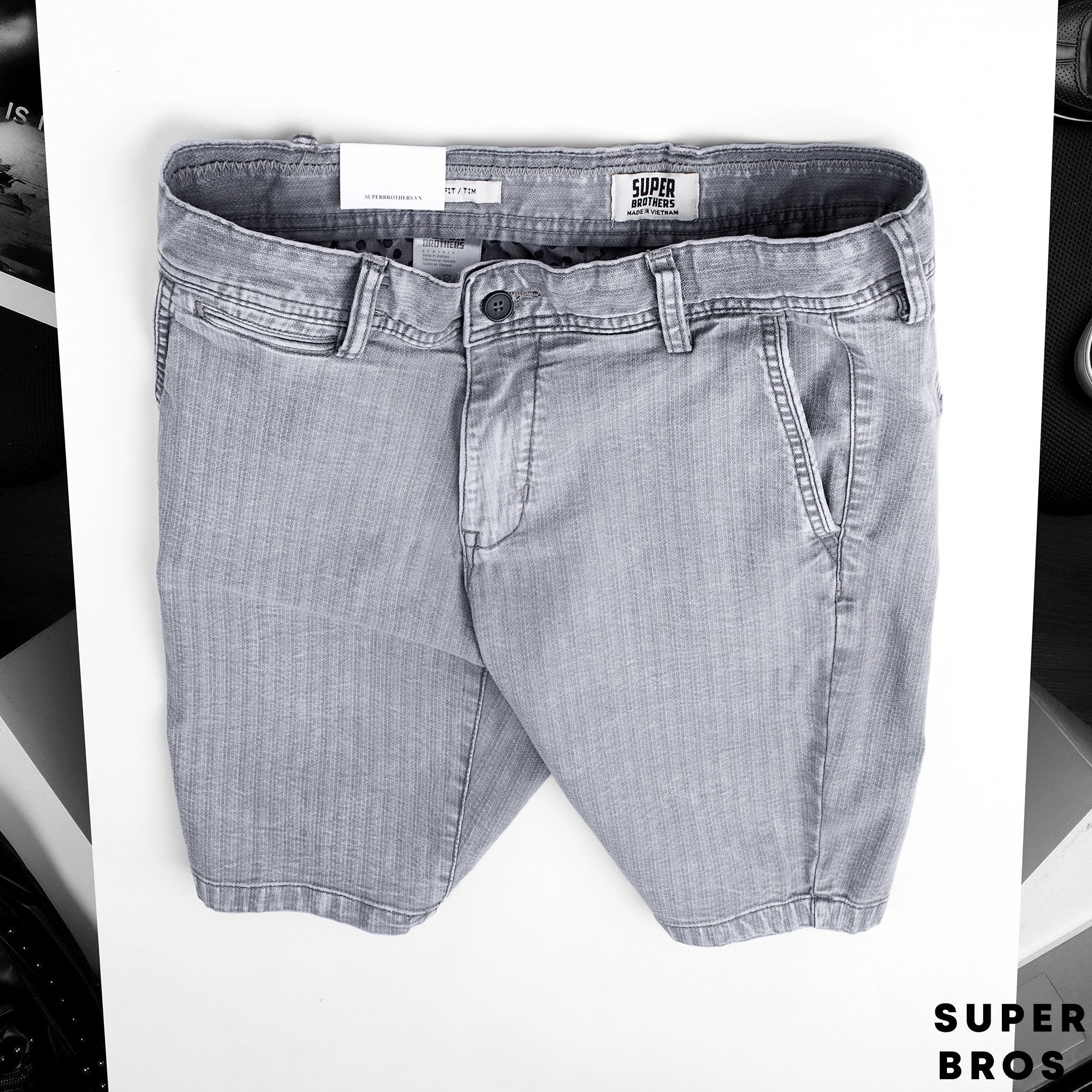  SHORT DENIM SUPER BROS 