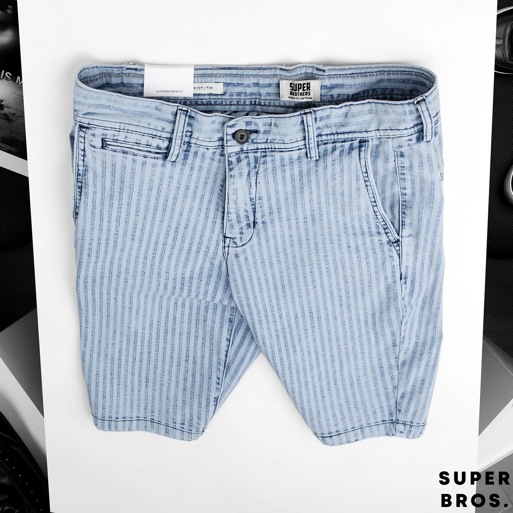  SHORT DENIM SUPER BROS 