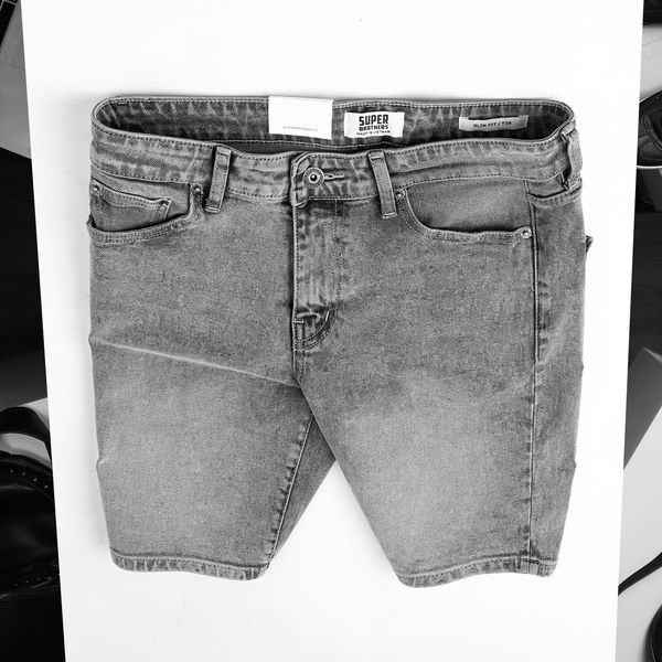  SHORT JEAN SUPER BROS WASH XÁM 