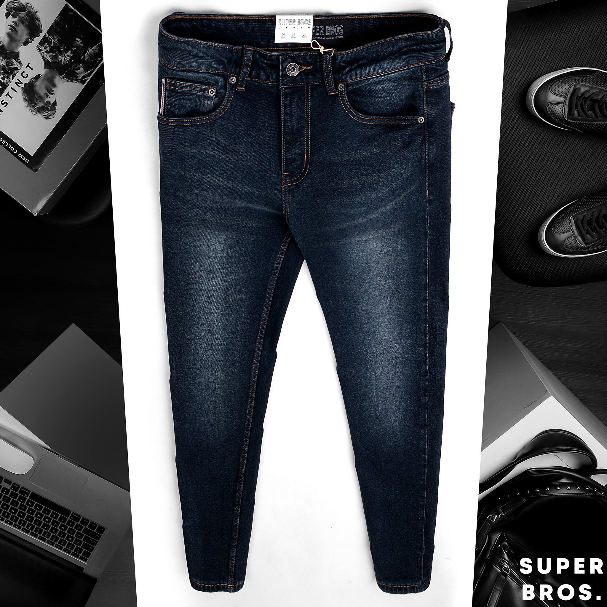  JEAN SUPER BROS DARK BLUE 