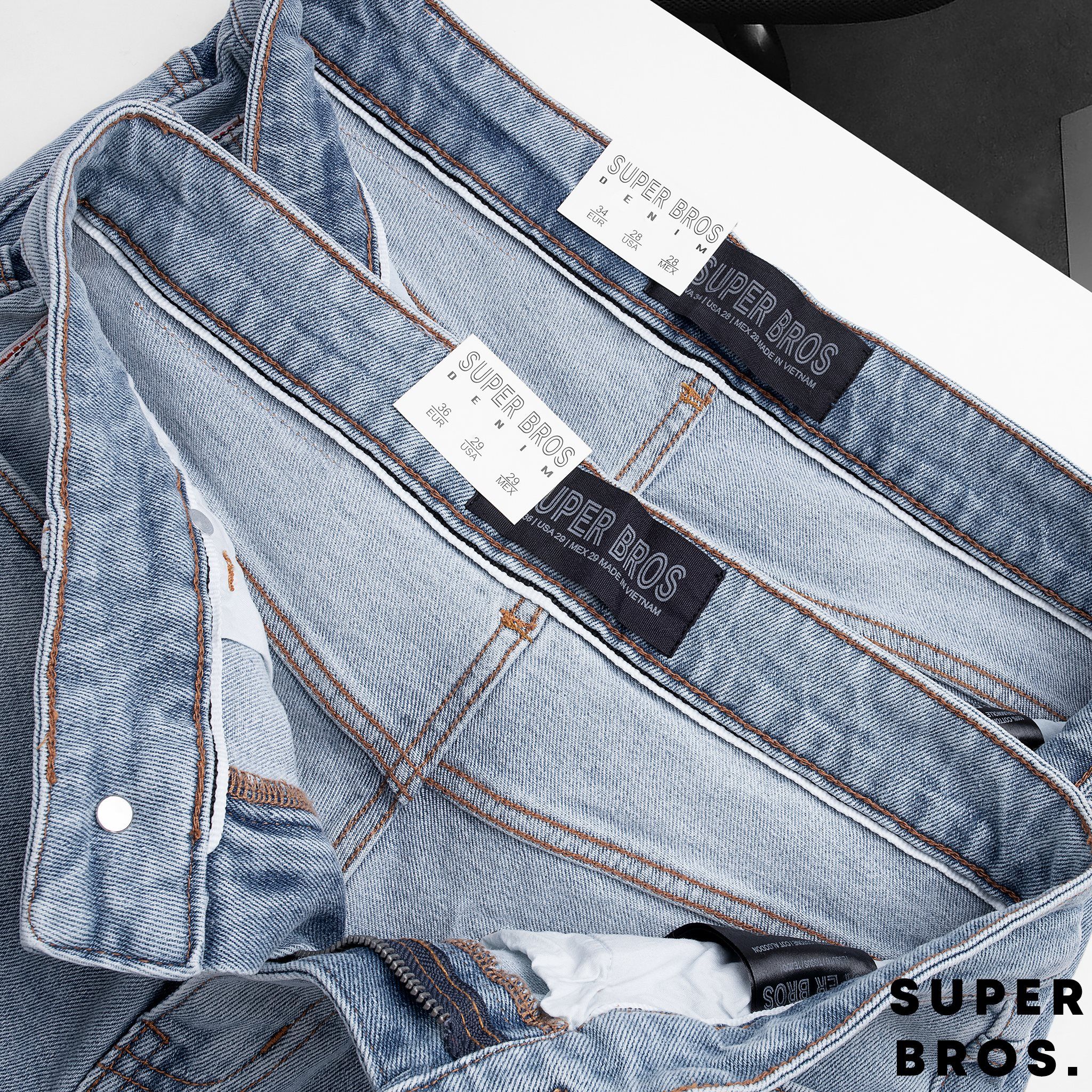  JEAN SUPER BROS LIGHT BLUE 