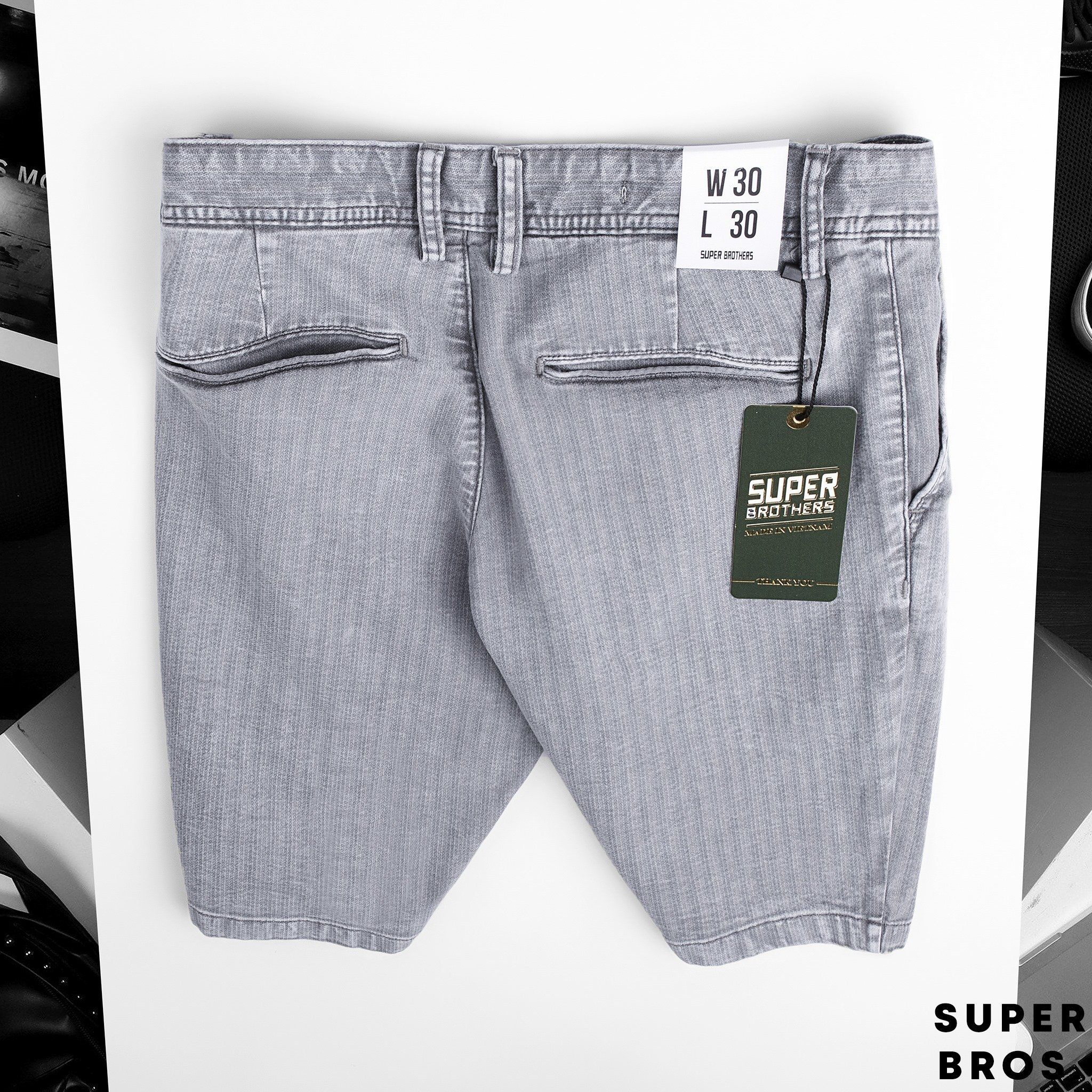  SHORT DENIM SUPER BROS 