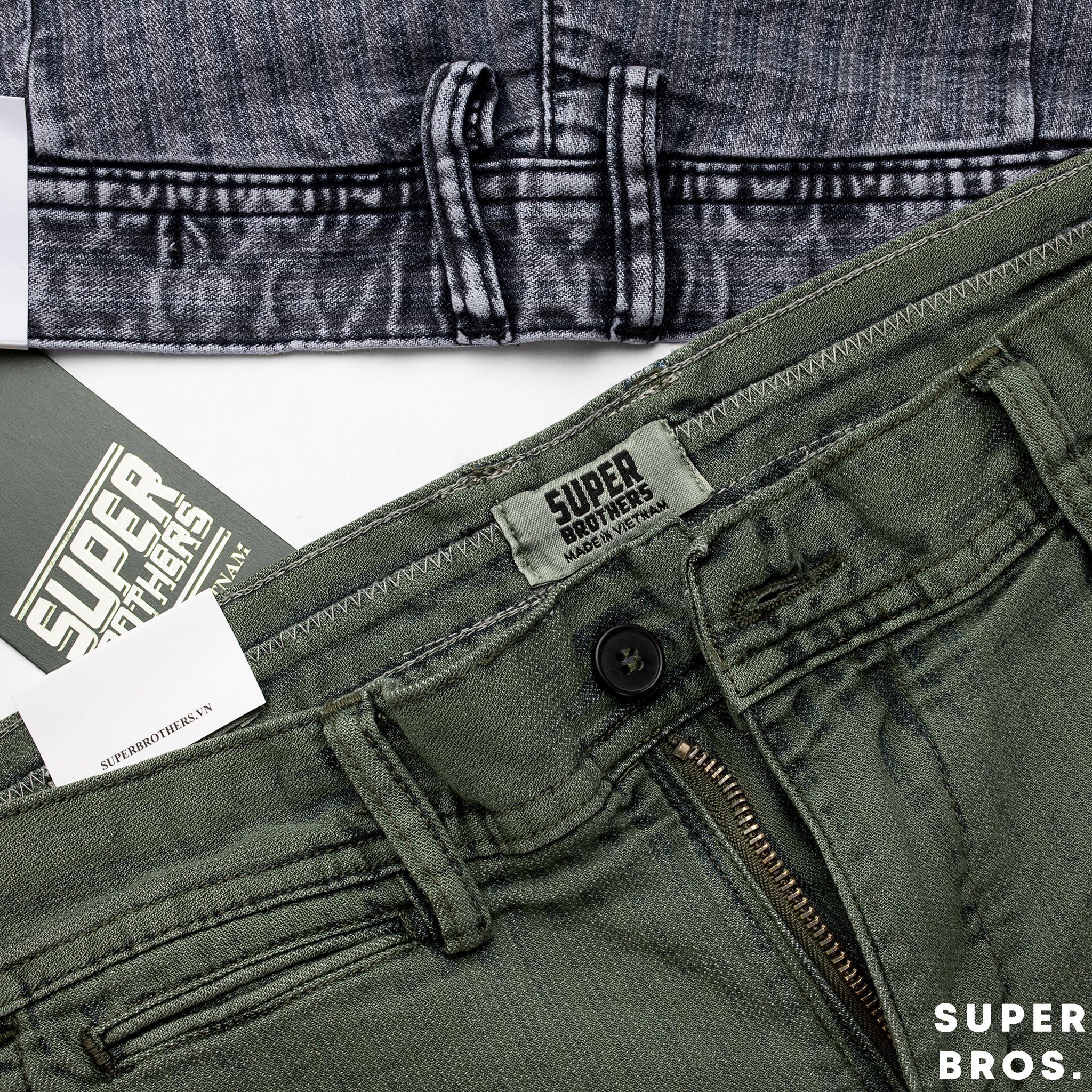  SHORT DENIM SUPER BROS 