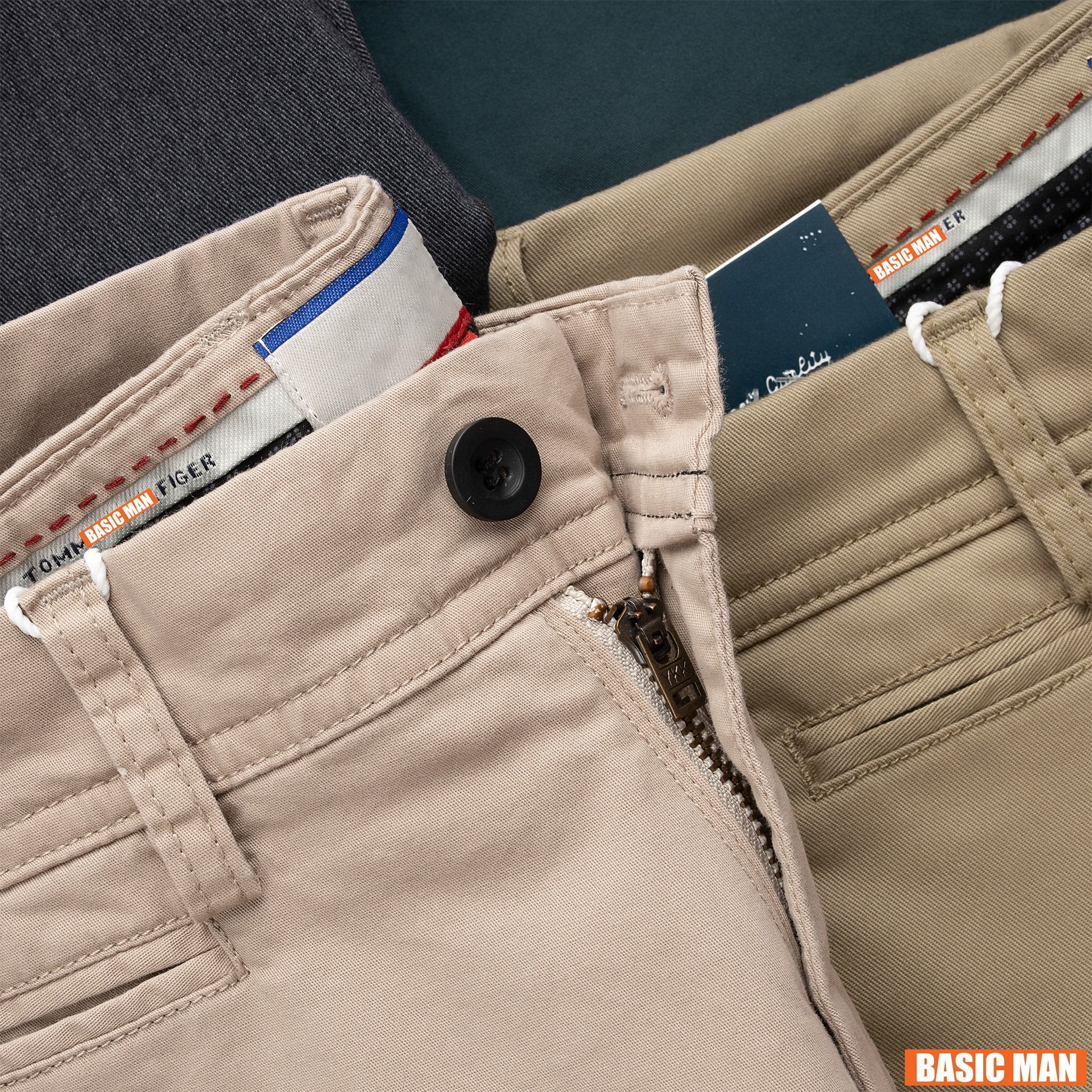  SHORT KAKI CHINOS TOMMY 8 MÀU 