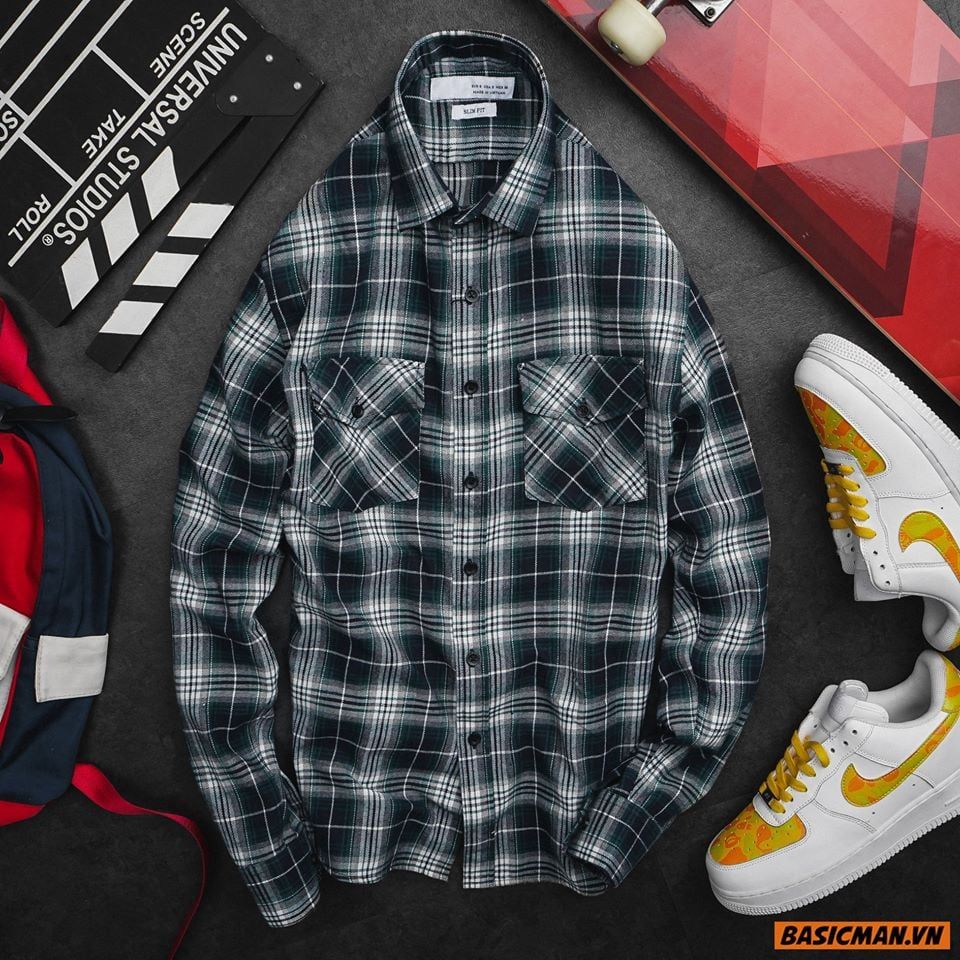  SƠ MI FLANNEL ZR XỊN 