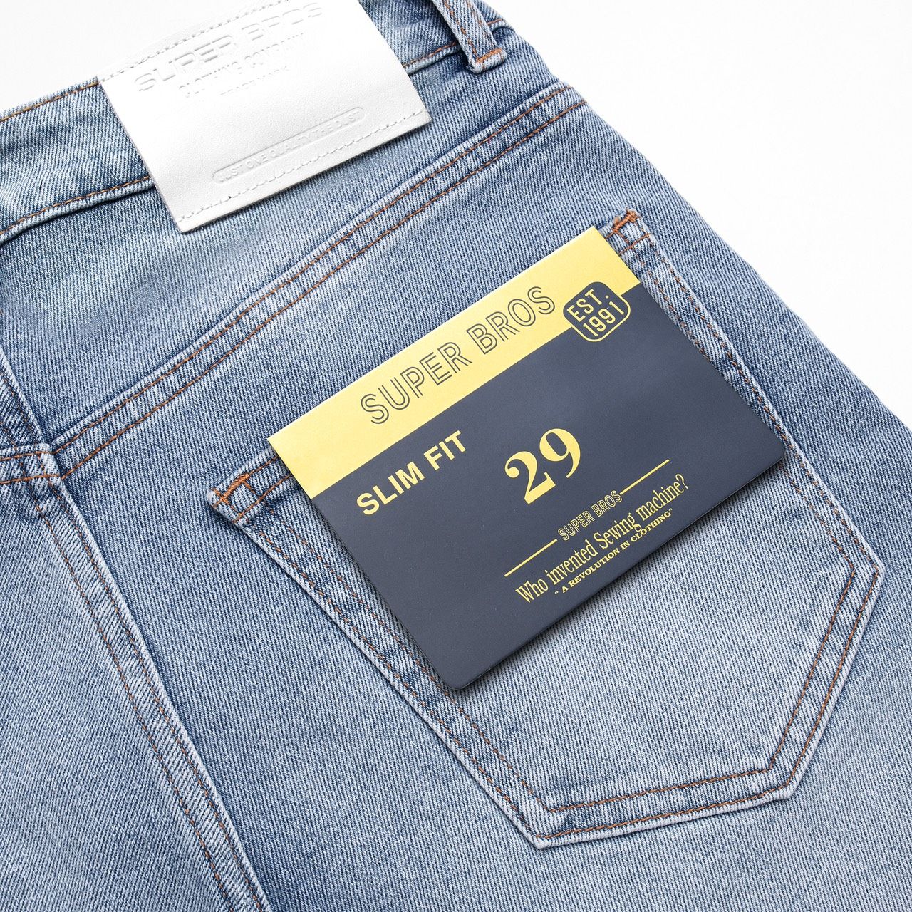  JEAN SUPER BROS WASH LIGHT SS22 