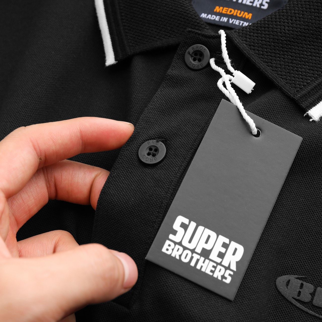  POLO SUPER BROS LOGO NỔI 7M 