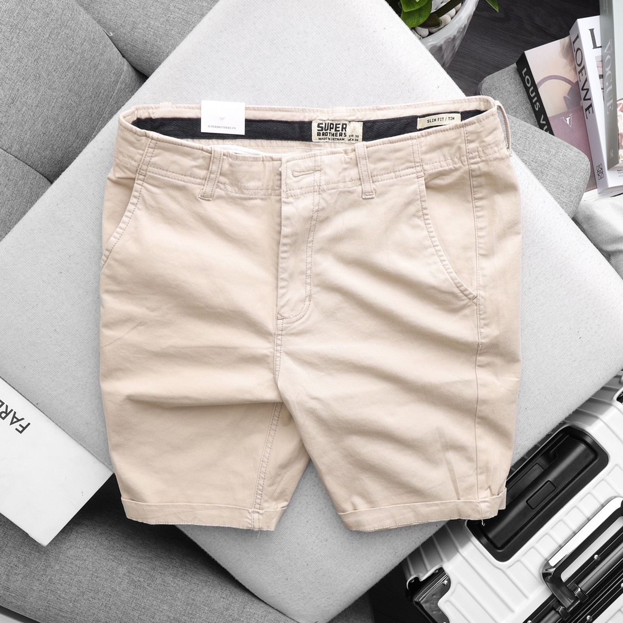  SHORT KAKI CHINOS SUPER BROS 9M 