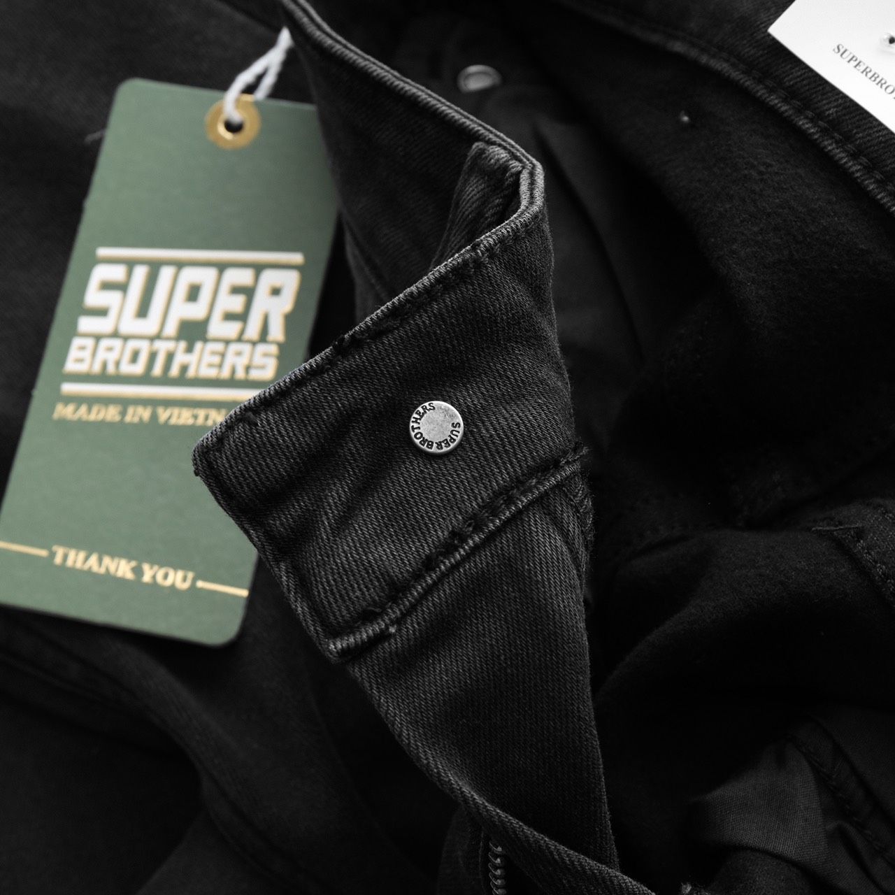  QUẦN JEAN SUPER BROS WASH XÁM 