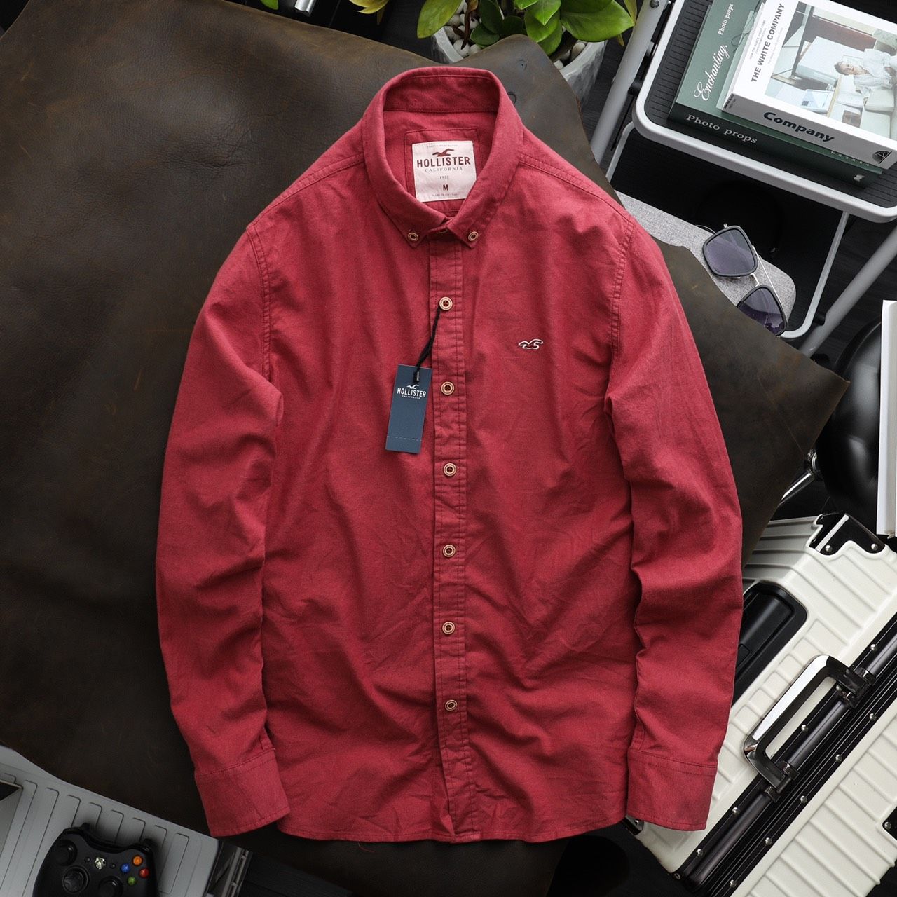 SƠ MI HOLLISTER OXFORD XUÁT DƯ  BASIC MAN
