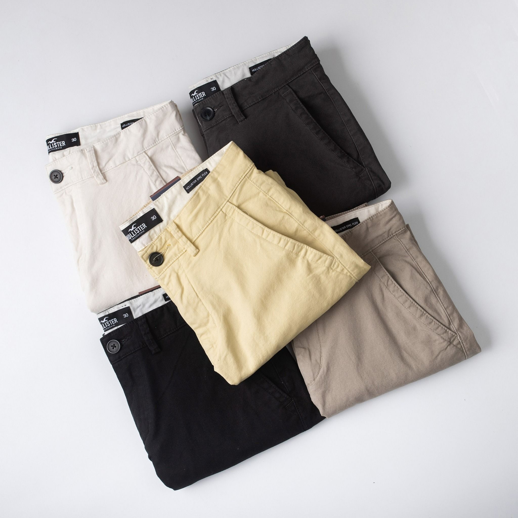  SHORT KAKI HOLLISTER CHINOS PANT 