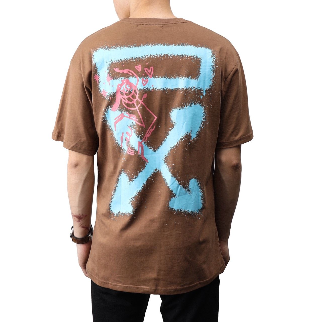  ÁO THUN-OFF-WHITE-FORM RỘNG-VNXK-5M 